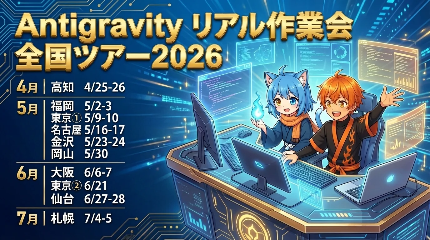 全国ツアーの熱気を伝えるイラスト